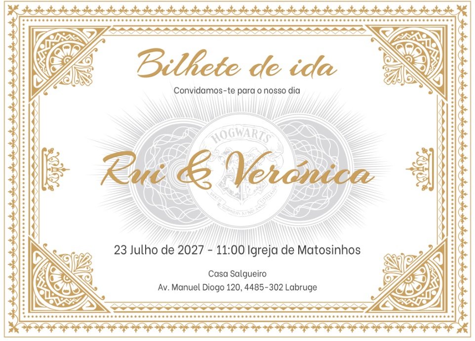 Convite de Casamento